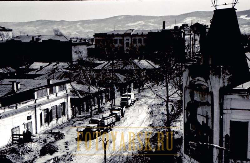 Улица Кирова в Красноярске в 1966 году
