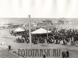 Карусели на Новобазарной площади в Красноярске