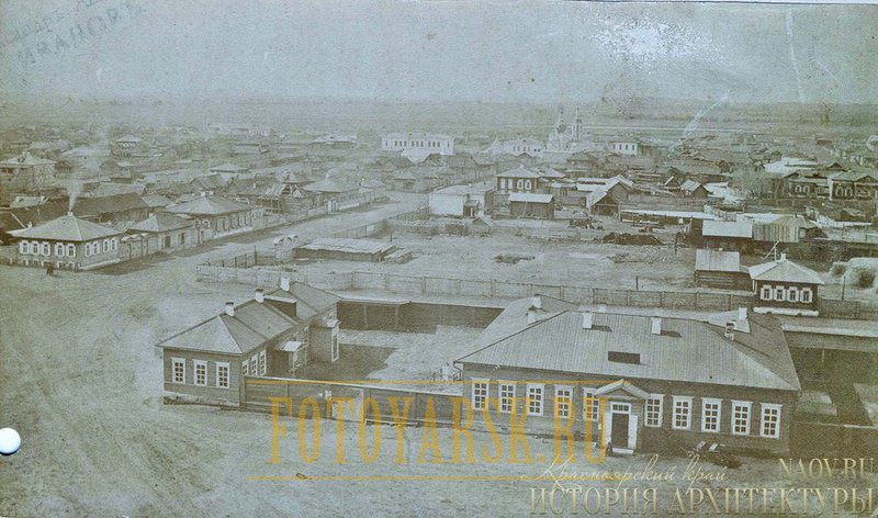 Вид города Минусинска, Спасский собор.