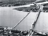 Панорама Красноярска в 1960 году