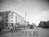 Проспект Сталина и улица Дзержинского в Красноярске
