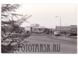Вид на Театральную площадь в Красноярске в 1980-е годы